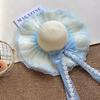 Big Bowknot Straw Hat Large Brim Wide Brim Hat Trendy Beach Cap  Sun Shading