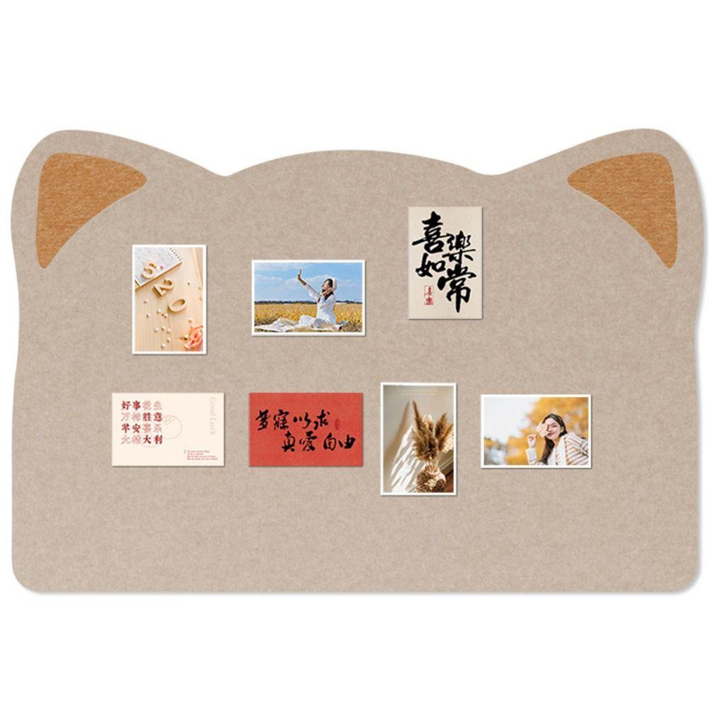 Self Adhesive Photo Wall Board Cat Ear Design Decorative Wall Panel Bedroom Decor