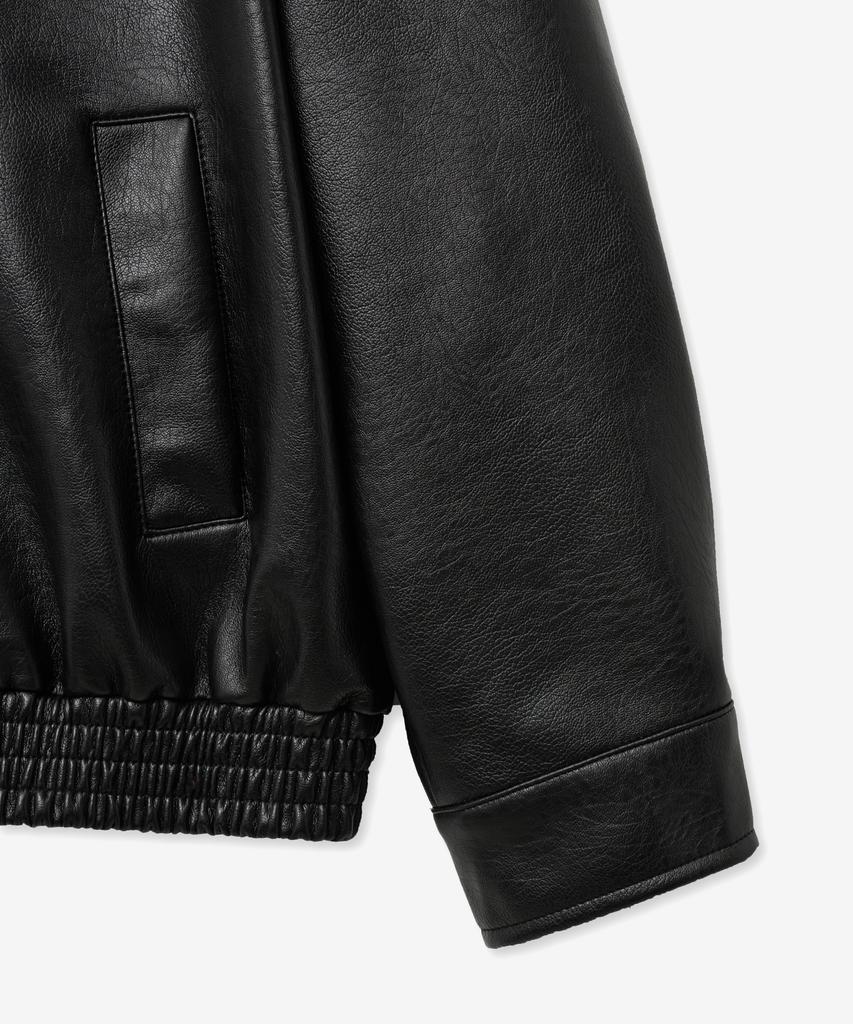 Vtwo 8235 Washed Leather Single Jacket (Black)