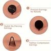 For Swelling Pressure Earrings Stainless Steel Black Color Keloid Pressure Earrings Non Piercing Earrings Gold Color