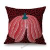 Modern Polka Dots Art Flower Vase Butterfly Pumpkin Yayoi Kasuma Japanese Style Cotton Linen Sofa Pillow Case Car Cushion Cover
