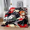 Persona Anime Cartoon Throws Blanket Kid Picnic Super Soft Kawaii Blanket for Travel Beding Couch Sofa Bed Blanket Birthday Gift