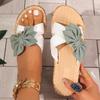 Fashion Women Slippers 2025 New Casual Shoes One Line Elevated Flat Bottom Slippers Summer Lightweight Bow Shoes for Women Slides Women