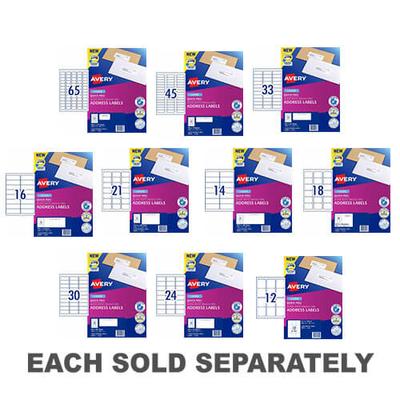 Avery Laser Address Label White (100pk)