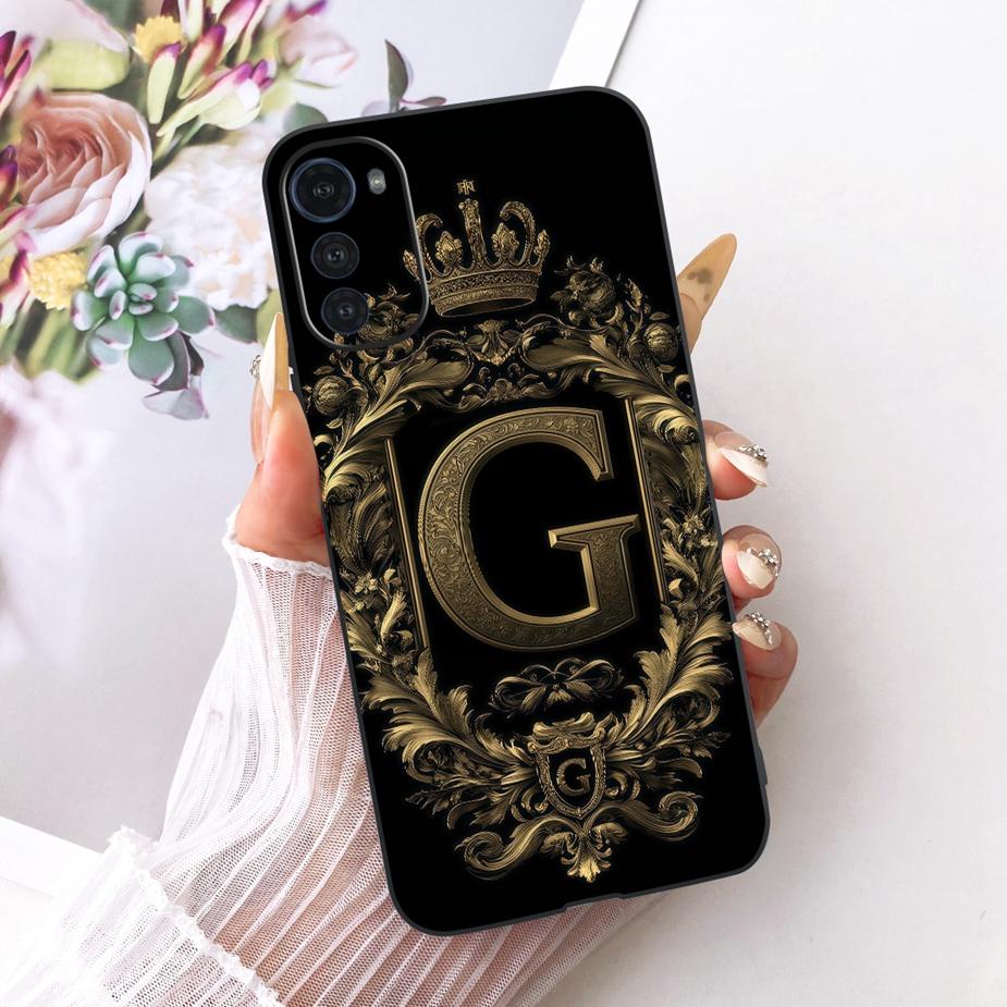 For Motorola Moto E32 Case MotoE32s Luxury Crown Letters Cover Soft Silicone Phone Case For Moto E32s MotoE32 s Back Cover Coque
