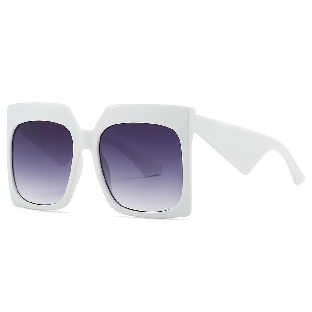 New Square Women Fashion Sunglasses UV400 Retro Oversized Gradient Lens Casual Big Size Sun Glasses for Men and Women