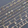 C231  1m/lot 18k Gold Plated,copper,pass REACH,nickel Free,star Moon Chain,diy Bracelet Necklace,jewelry Making
