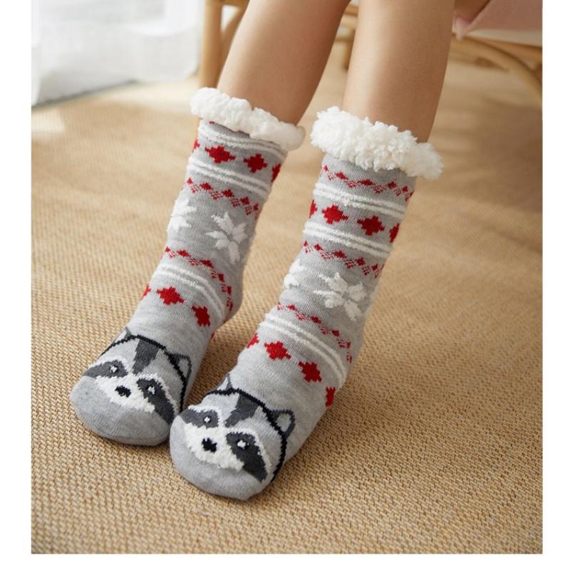 Niedliche Warme Dicke Winter Damen Socken Weihnachtsgeschenk Zuhause Boden Zimmer Lustige Socke