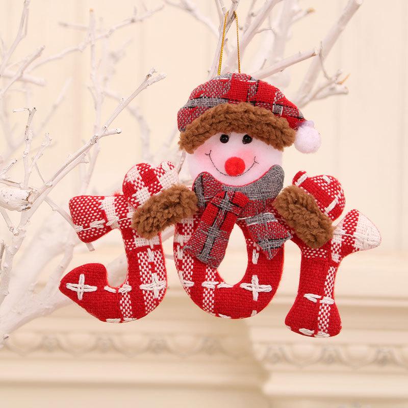 Santa, Snowman & Reindeer Plush Ornaments - Christmas Tree Decorations & Gifts