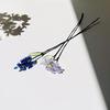 Flor de Vidro Artesanal Yousheng com Haste de Arame Flor Miniatura Floral Colorida Soprada à Mão Decoração Vaso de Flores de Mesa para Casa Sala de Estar Escritório