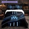Olympique Lyonnais FC Themed Bedding 3Pcs Duvet Cover Set Decorative Bed Linen For Teen Room Home Decoration