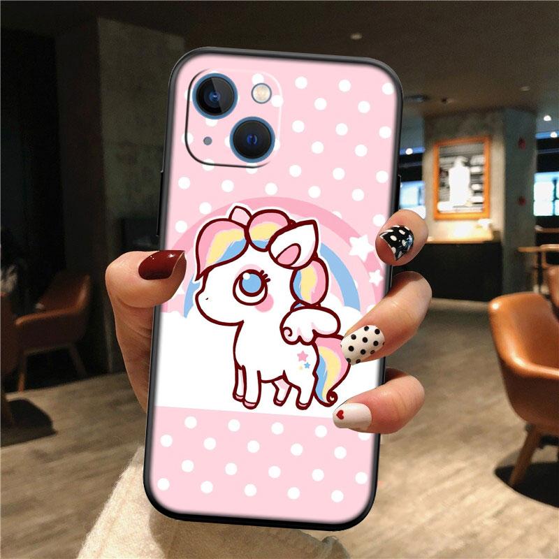 IK21 Cartoon Unicorn Phone Case for OPPO A40 A60 A80 A15 A16 A16K A12 A17 A17K A54 A54S A53 A53S A55 A56 A57 A98 F23