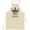 Kitchen Apron - Agnès Queen of the Kitchen - Breton Print - Thick Cotton - Printed In France