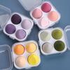 Matná sada houbiček na make-up ve tvaru kapky vody - Nevstřebávací polštářek pro nanášení make-upu a tekutých produktů