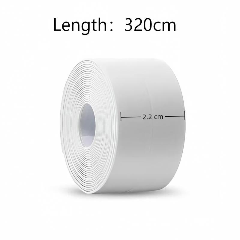Aoifn Self Adhesive Caulk Tape, Waterproof Sealing Strip, Flexible Bathroom Bathtub Gap Cover, Kitchen Sink Edge Protector Tape