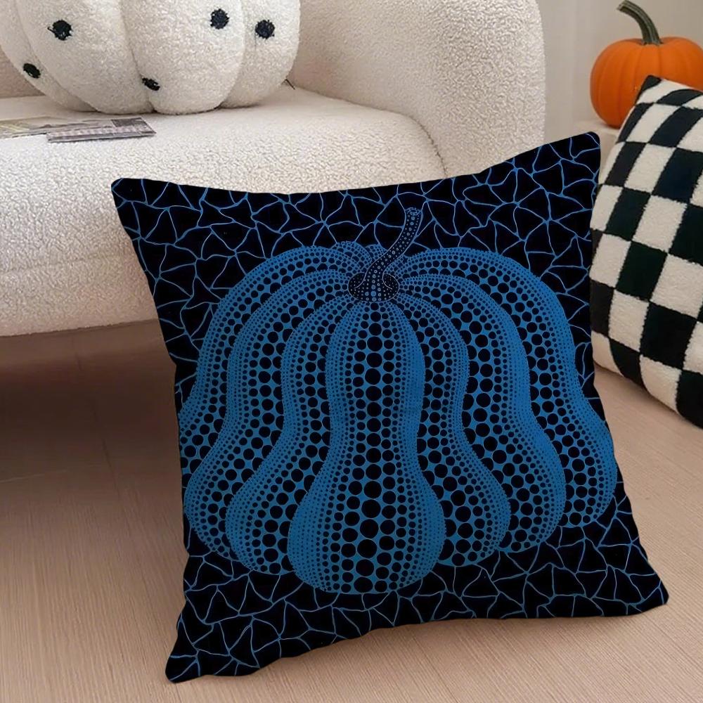 Dot Art Y-Yayoi Kusama Cushion Cover Throw Pillow Cover Hidden Button Durable Polyester Chair Cushion
