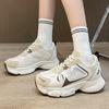 Women Sneakers Spring Sports Shoes Running Casual Thick Sole Height Increasing Shoes Lace Up Shoes Fashion Platform Shoes 35-40