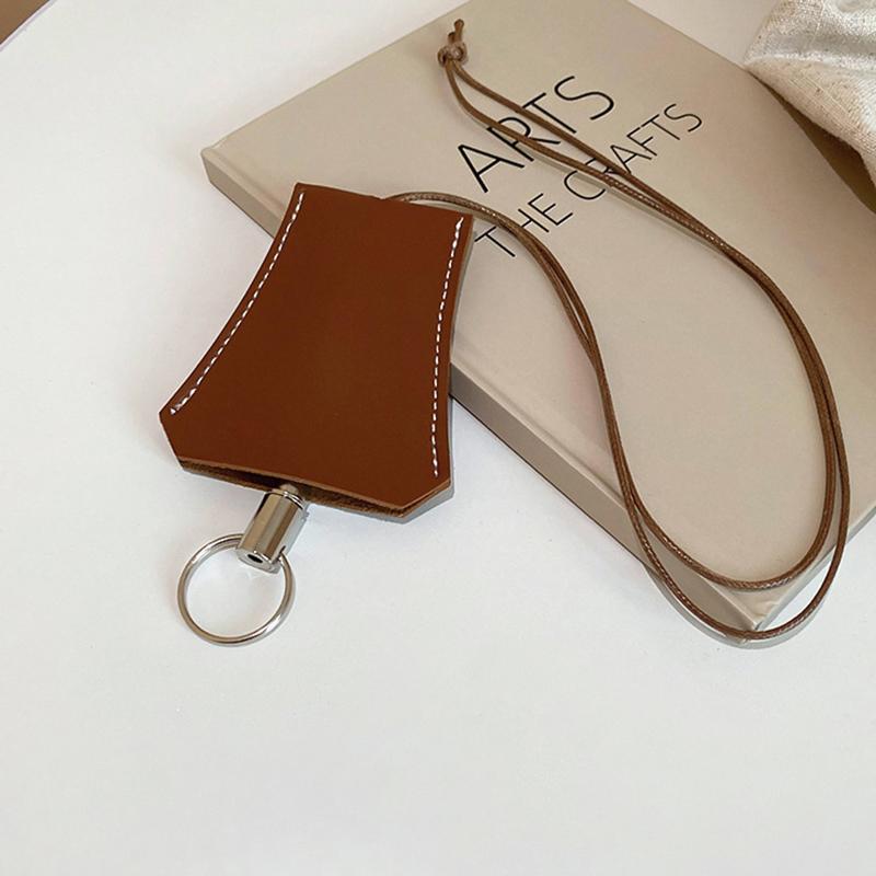 Geantă de depozitare ochelari pandantiv Husă de piele unisex Husă pentru ochelari de soare Cutie pentru chei Lanț de citire Colier portabil colorat pentru geantă
