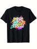 Men'S Splatter Graphic Tee - VBS Crew Design, Made from 100% At 180Gsm, a Blac