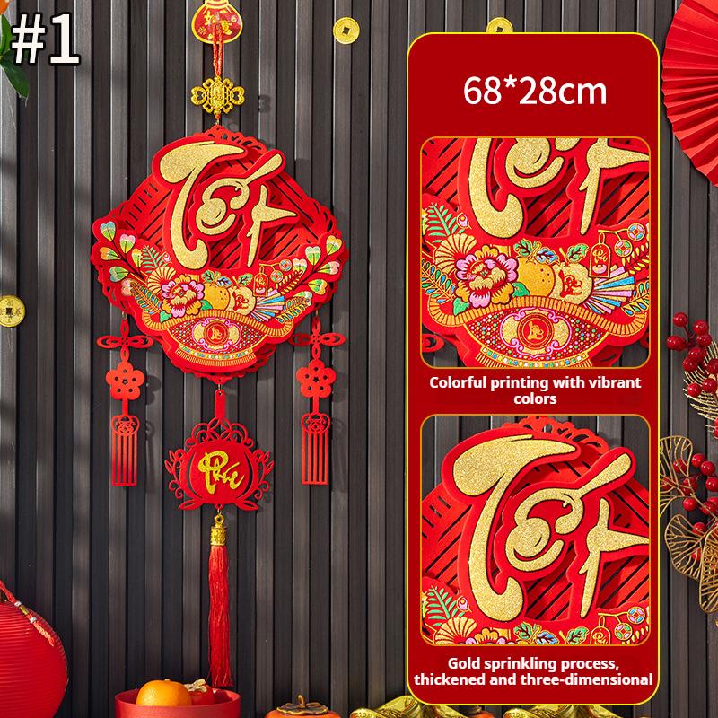 Vietnamese New Year Hanging Pendants with Tassel Window Door Party Hanging Ornament Spring Festival Tet Decoration 2026
