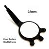 1 Piece Surface Mouth Mirror Odontoscope Oral Care Examination Hygiene Glass Rohdium Mirror Black 22mm/24mm