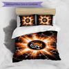 Hull City Football Printed 3 Pieces Bedding Set, Comfortable Skin Friendly Bedroom Duvet Cover Set