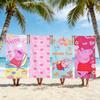 Cartoon P-Peppa Towel P-Pig Beach Towel Travel Lightweight Skin Friendly For Pool Beach Camping Cruise Summer