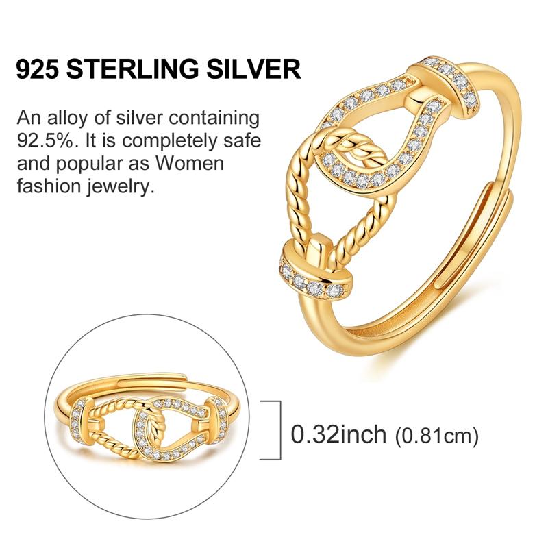 Ring copper Sparkling Gold Plated Heart Star Shape Moon Chain Ring Ideal For Women Man Girl Wedding Anniversary Part Ring Jewellery Gift
