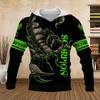 Hanorac cu glugă pentru bărbați, cu imprimeu 3D Scorpion, cu buzunar cangur, comod, largi, la modă, de toamnă, cu glugă, îmbrăcăminte pentru bărbați