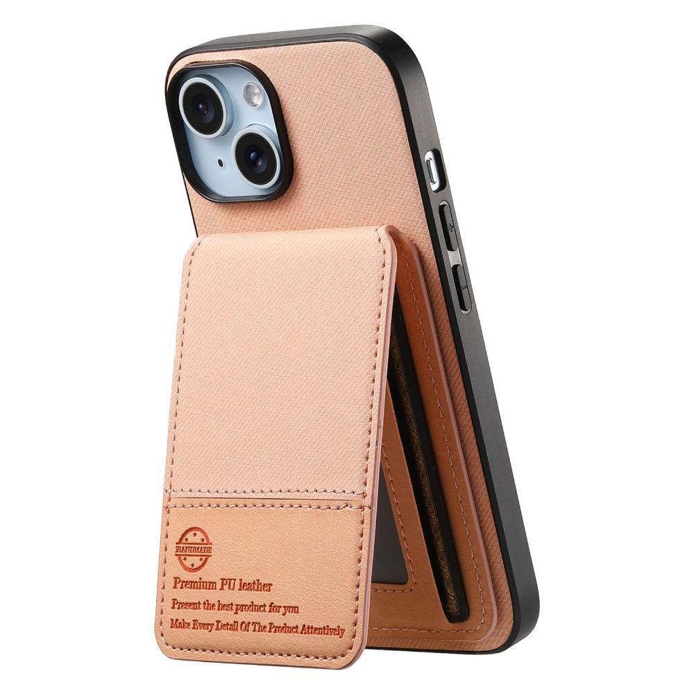 RFID-blokkerende portemonnee met kaarthouderbeugel telefoonhoesje voor IPhone 16 E 16 Plus 15 14 13 12 11 Pro Max flip leren hoes