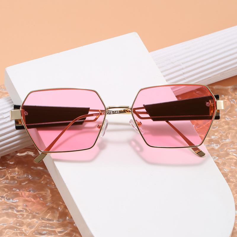 Polygon Sunglasses Women Fashion Trendy Anti Glare European American Style Sun Glasses for Men and Women