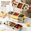 304 Stainless Steel Bento Box Thermal Insulation Food Container Divided Lunch Box  For Meal Prep