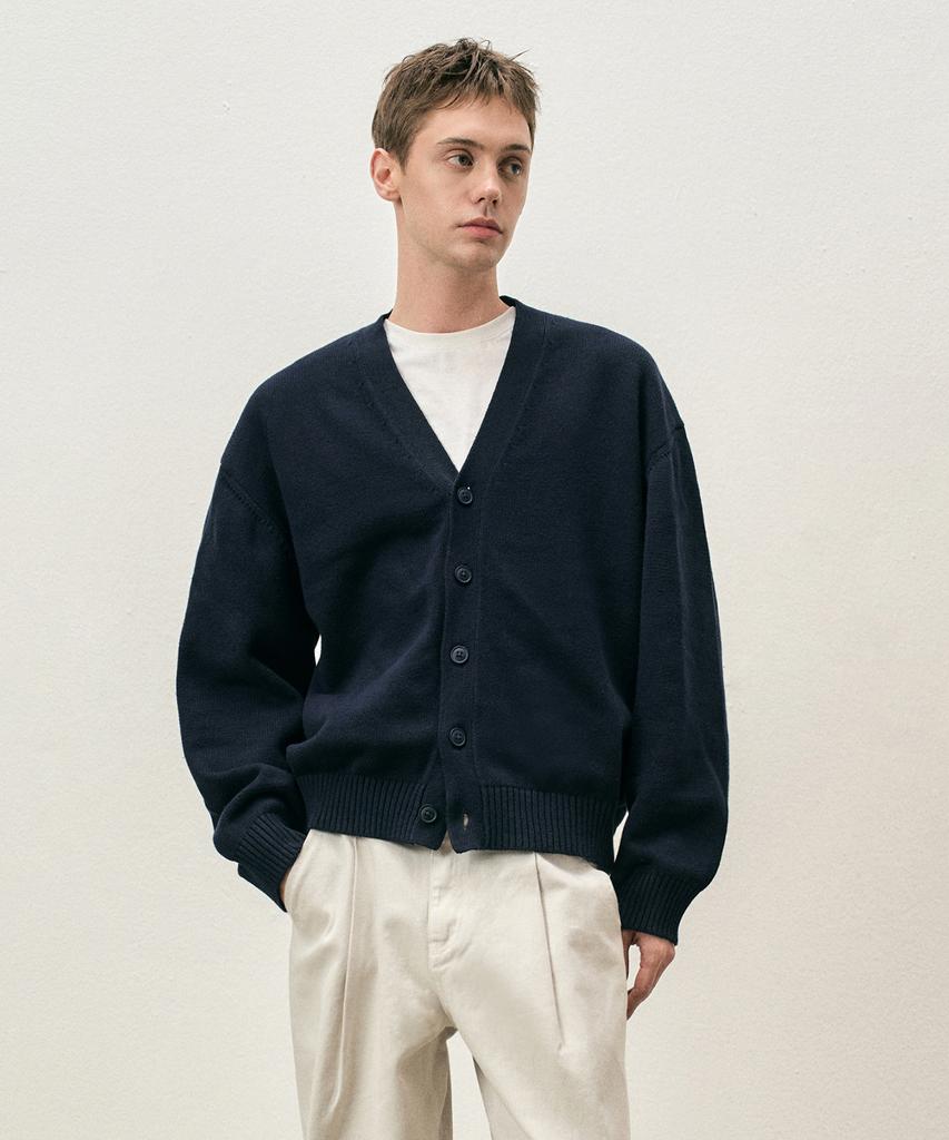 Costume O’Clock [Renewal Ver.] Soft Basic V-Neck Cardigan Light Gray Cooscd001Lgray