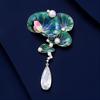 National Style Good Luck Lotus Lotus Brooch High-End Women'S Lotus Water Lily Pin New Chinese Pearl Brooch Suit Cheongsam Accessories