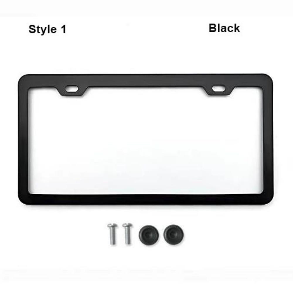 2 Hole License Plate Holder Black/Silver License Plate Frame High Quality License Plate Cover