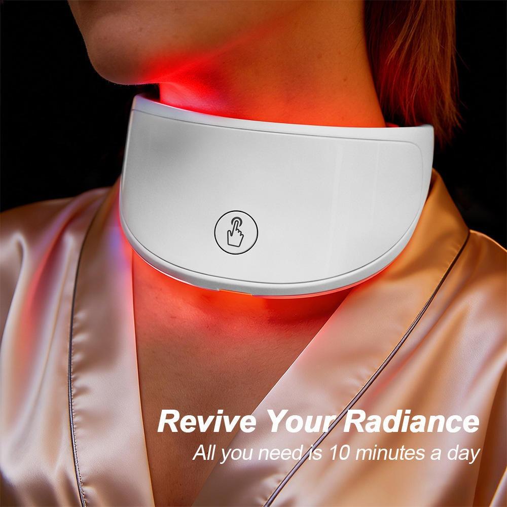 Anti-Wrinkle Neck LED Mask Portable Neck Beauty Mask 7 Colors Photon Mask Muslc Sagging