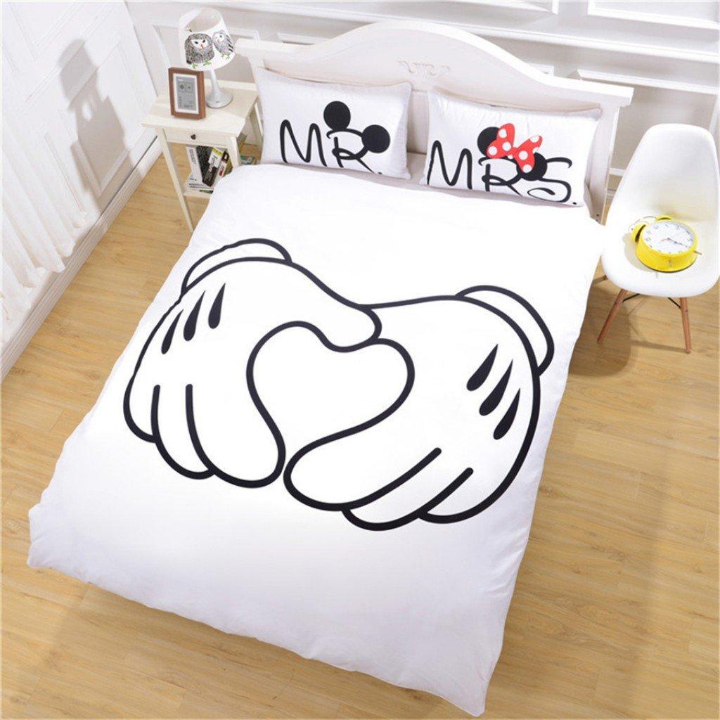 Minnie And Mickey Bedding Three-Piece Quilt Cover Walmart
