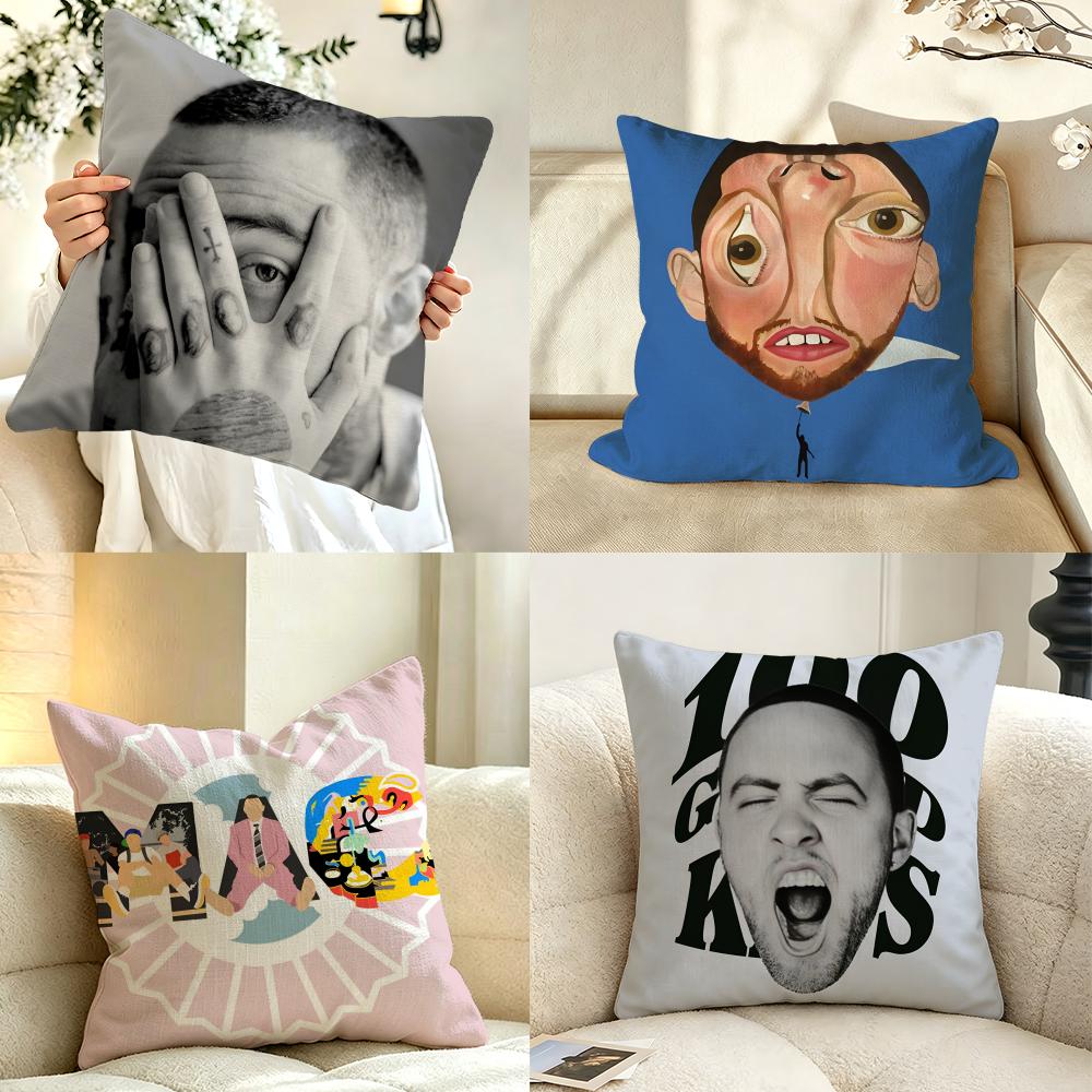Music MMac MMiller Cushion Cover Pillow Case Antidustmite Pillowcase Silky Short Plush Sofa Cushion Cover Hot