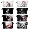 Dames Schedelprint Make-up Tas Toiletartikelen Organizer Reiskoffer 6359