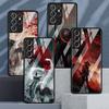 Landschaft Tuschemalerei Japan Samurai Glas Hülle Für Samsung Galaxy S22 S20 FE S21 Plus Handyhülle S10 5G S9 Note 20 10 Hülle