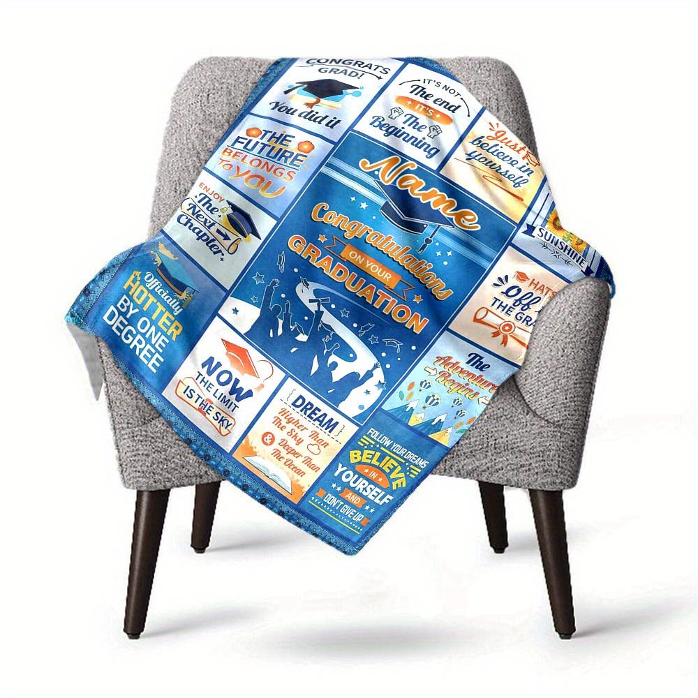 Graduation Congratulations On Your Home Customization Blankets Comfortable Soft Lightweight Allseason Multipurpose Blanket For Picnic Sofa Office Bed
