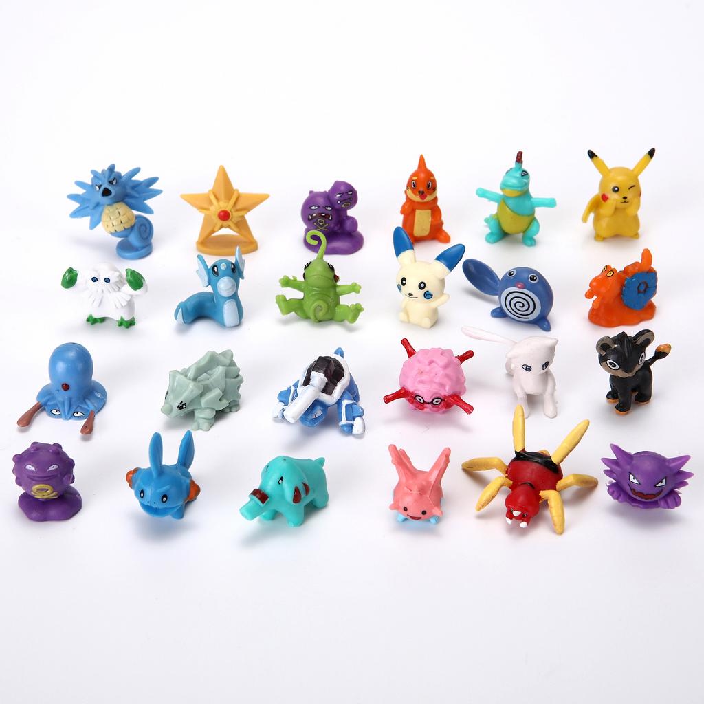 144 stuks Pokemon Mini Actiefiguren Set – Blind Box Verrassings Collectie, Ideaal Cadeau voor Fans & Verzamelaars (Mogelijke duplicaten)