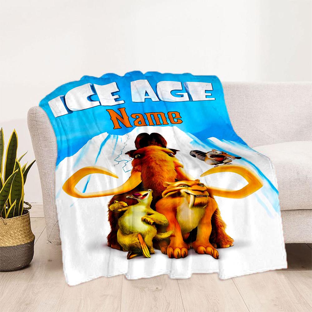 Ice Age Adventure Blanket Warmthful Decor Suitable for Bedding Chair Couch for All Occasions Stylish Decor Unique Gift for Family and Friends Camping