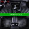 Autó padlószőnyegek VW GOLF IV V 1997-2008 4. 5. Autószőnyegek Láb Coche Kiegészítő