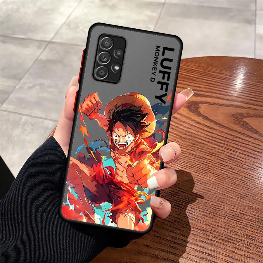 Anime Luffy One Piece Phone Cover Case for Samsung Galaxy A14 A23 A52S A72 A73 A33 A35 A17 A52 A56 A55 A53 A34 A36 A16 A15 A54