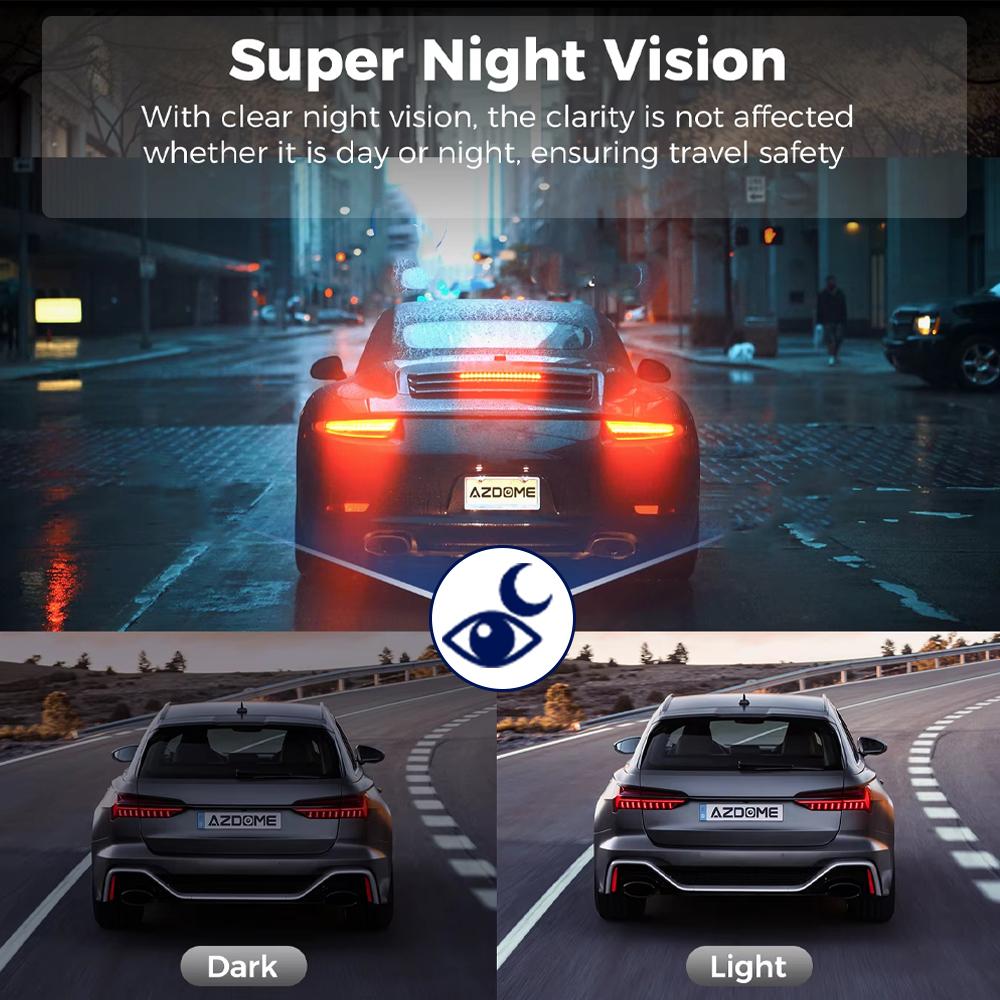 New Car Dash Cam 4 Channel HD 1080P Black Box DVR Night Vision 24H Parking Monitor 360° with WiFi Dash Cam Parking Backup Camera