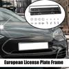Europeisk Bilskyltsram Bilskylthållare Snygg Rostfri Nummerplåtsfäste Fordonstillbehör