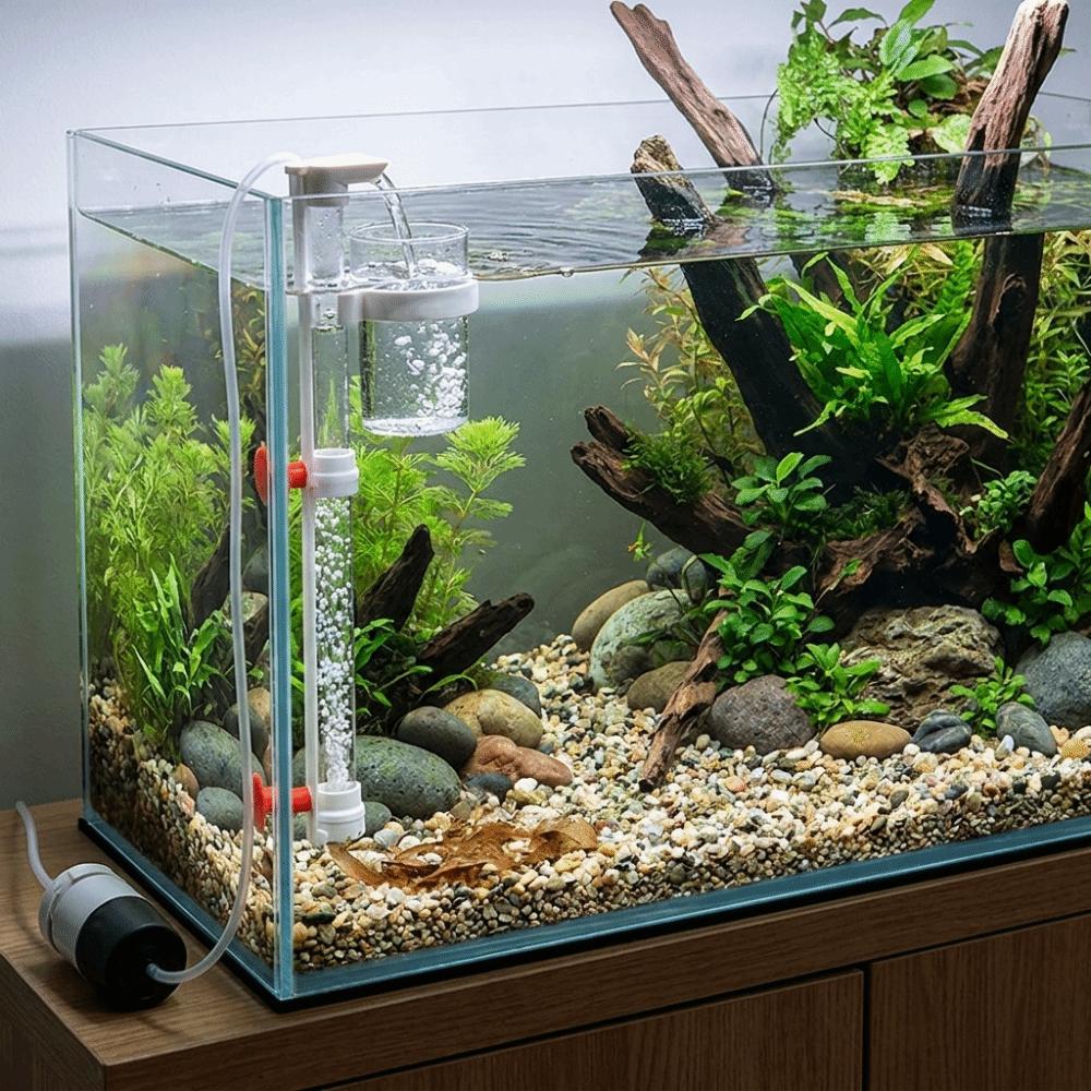 Detachable Fish Waste Collector Efficient Fish Poop Cleaner Filter  Aquarium Maintenance