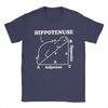 Novelty Hippotenuse Hypotenuse Math Pun T-Shirt for Men Pure Cotton T Shirt Short Sleeve Tee Shirt Gift Idea Clothing