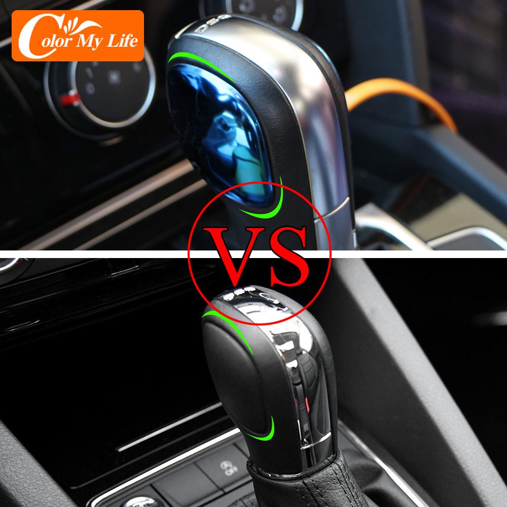 DSG Car Gear Shift Knob Panel Cover Stickers for VW Volkswagen Jetta Polo Golf MK4 MK5 MK6 MK7 Passat B5 B6 B7 B8 R